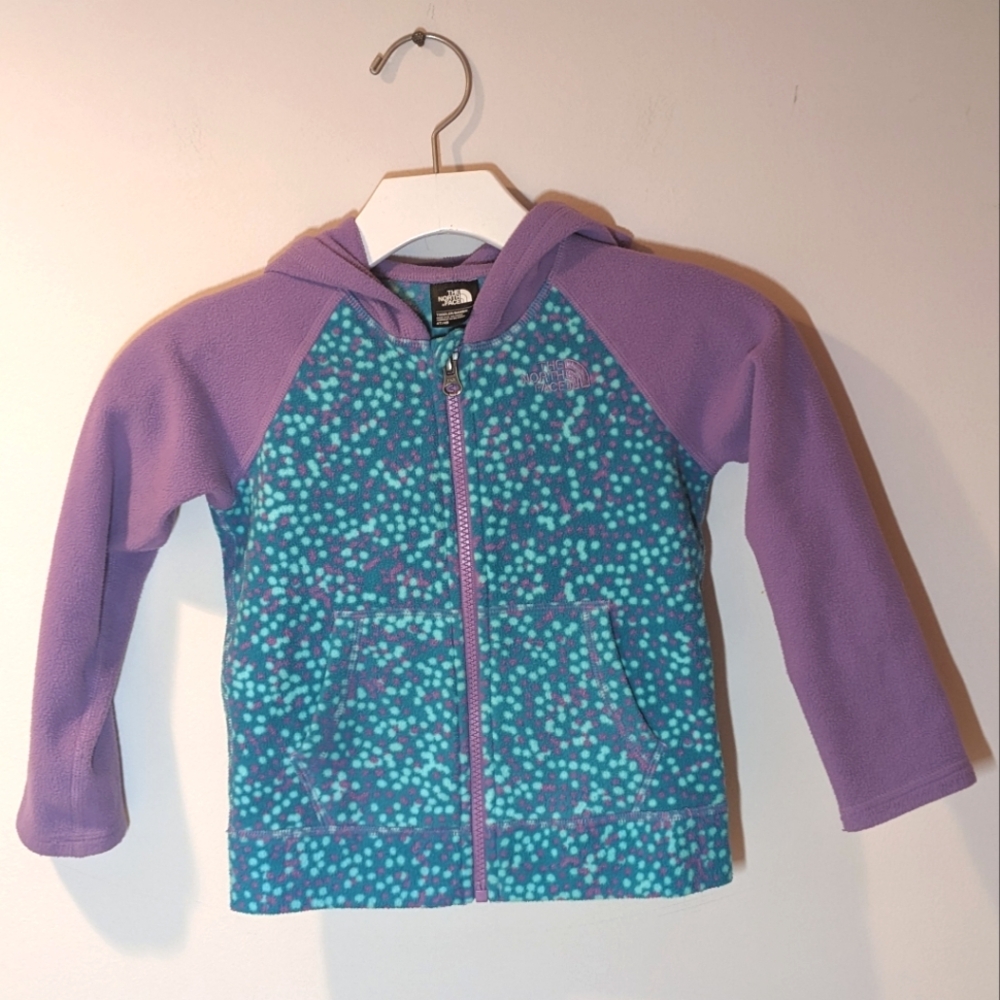 The North Face Zip up Hooded FleeceToddler 4T, Lightweight